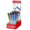 Stabilo Pointball Colorful Expositor con 38 Boligrafos Retractiles - Trazo 0.5mm - Hechos con 87% Bioplastico - Grip Antidesliza