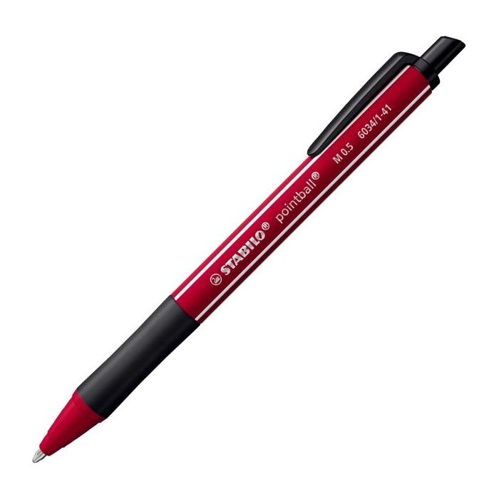 Stabilo Pointball Naturecolors Wildflower Boligrafo Retractil - Trazo 0.5mm - Hecho con 87% Bioplastico - Grip Antideslizante -