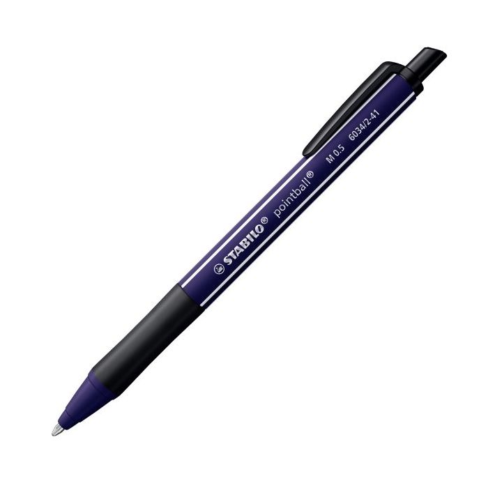 Stabilo Pointball Naturecolors Wildflower Boligrafo Retractil - Trazo 0.5mm - Hecho con 87% Bioplastico - Grip Antideslizante -