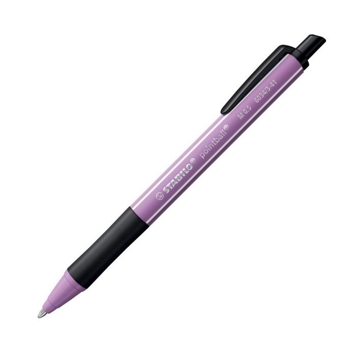 Stabilo Pointball Naturecolors Wildflower Boligrafo Retractil - Trazo 0.5mm - Hecho con 87% Bioplastico - Grip Antideslizante -