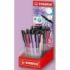 Stabilo Pointball Naturecolors Wildflower Expositor con 38 Boligrafos Retractiles - Trazo 0.5mm - Hechos con 87% Bioplastico - G