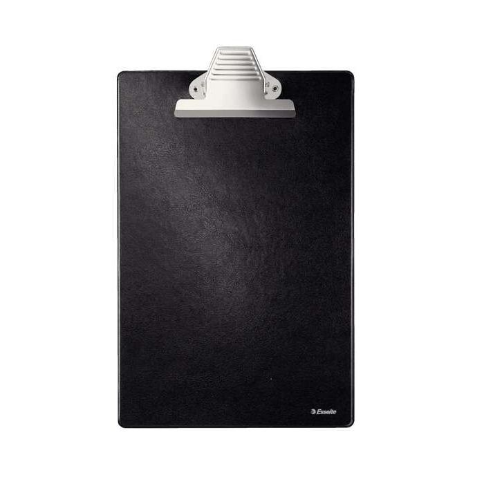 Esselte Carpeta de Base Forrada en Plastico con Pinza - Formato A4 - Color Negro