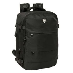 Safta Sevilla FC Mochila de Cabina - Bolsillo para Portatil hasta 15.6  - Organizadores - Portabotellas - Bolsillos Frontales -