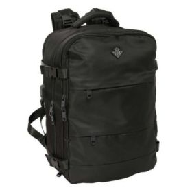 Safta Real Betis Balompie Mochila de Cabina - Bolsillo para Portatil hasta 15.6  - Organizadores - USB - Zapatillero - Portabote