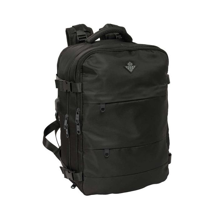 Safta Real Betis Balompie Mochila de Cabina - Bolsillo para Portatil hasta 15.6  - Organizadores - USB - Zapatillero - Portabote