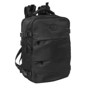 Safta Mochila de Cabina - Bolsillo para Portatil hasta 15.6  - Conector USB - Portabotellas - Zapatillero - Cinta para Maleta -