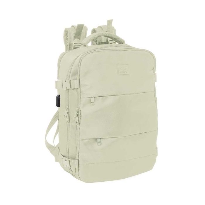 Safta Mochila de Cabina - Bolsillo para Portatil hasta 15.6  - Conector USB - 23.1L - Hombreras Ergonomicas - Portabotellas - Za