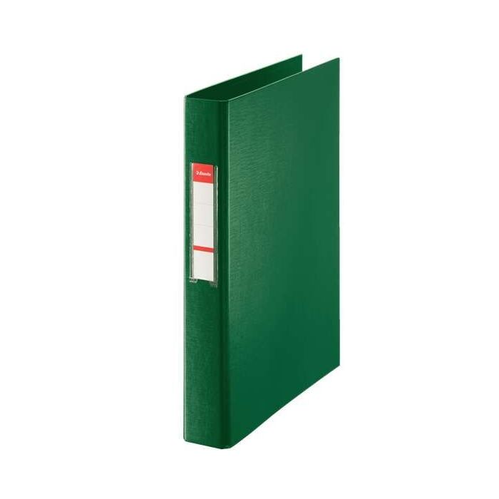 Esselte Carpeta de Anillas - Formato Folio - Capacidad para 190 Hojas - 2 Anillas de 25mm - Color Verde