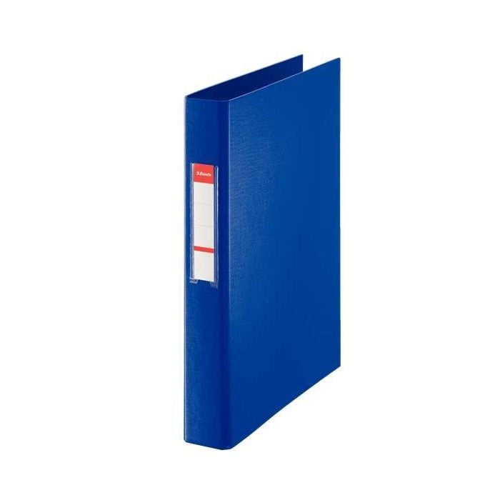 Esselte Carpeta de Anillas Formato Folio - 2 Anillas Mixtas de 25mm - Capacidad para 190 Hojas - Color Azul