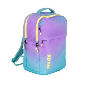 Milan Sunset Mochila Escolar 25L 5 Cremalleras - Bolsillos Laterales - Compartimento Acolchado para Portatil 16  - Tirantes Acol