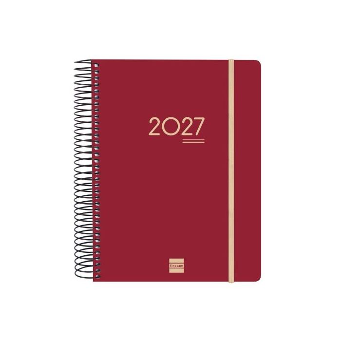 Finocam Ikon Agenda de Espiral Internacional - 16 Meses - 1 Dia por Pagina - Formato E10 - 155x212mm - Tapas de Polipropileno -
