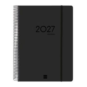 Finocam Ikon Agenda de Espiral Internacional - 16 Meses - 1 Dia por Pagina - Formato E40 - 210x297mm - Tapas de Polipropileno -