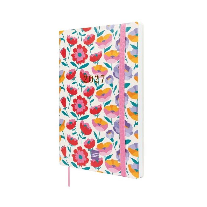 Finocam Dotted Agenda de Tapa Flexible Internacional - 16 Meses - Semana Vista Horizontal - Formato Y10 - 140x204mm - Papel de 8