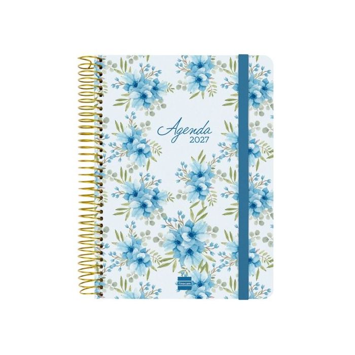 Finocam Cloe Agenda de Espiral - 16 Meses - Semana Vista Horizontal - Formato E10 - 155x212mm - Tapa Dura - Papel de 100g/m2 - C