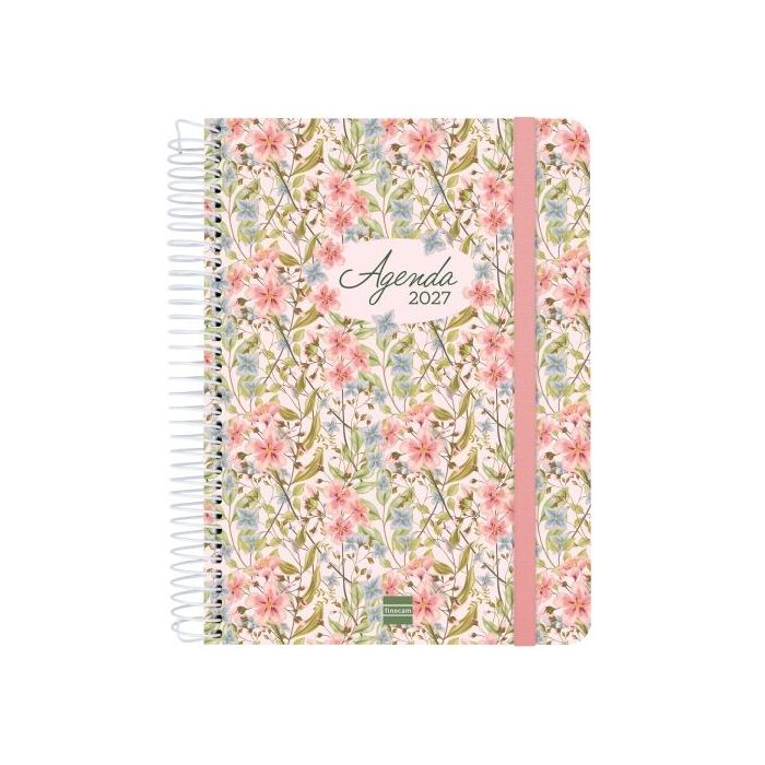Finocam Cloe Agenda de Espiral - 16 Meses - Semana Vista Horizontal - Formato E10 - 155x212mm - Tapa Dura - Papel de 100g/m2 - C