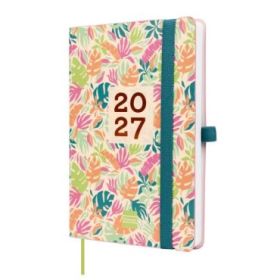 Finocam Capri Agenda de Tapa Blanda - 16 Meses - Semana Vista Horizontal - Formato F4 - 118x168mm - Papel de 80g/m2 - Bolsillo I