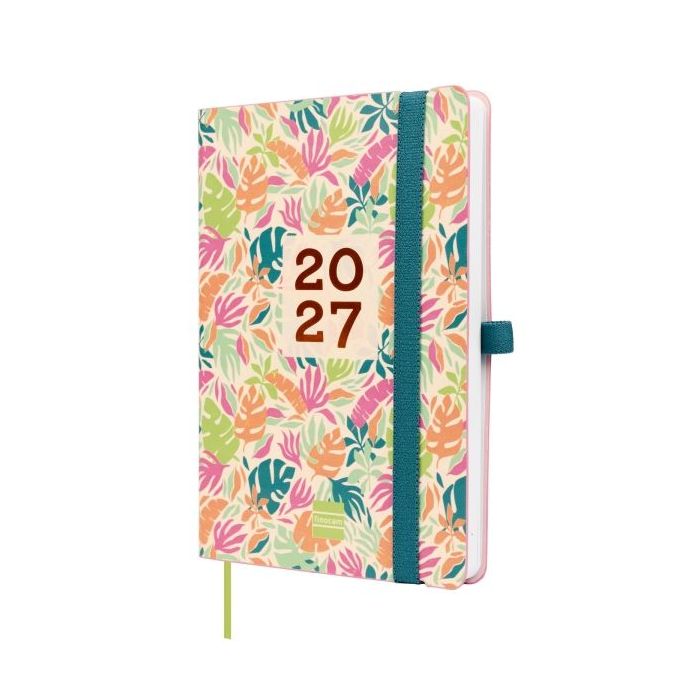 Finocam Capri Agenda de Tapa Blanda - 16 Meses - Semana Vista Horizontal - Formato F4 - 118x168mm - Papel de 80g/m2 - Bolsillo I