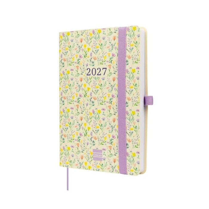 Finocam Capri Agenda de Tapa Blanda en Catalan - 16 Meses - Semana Vista Horizontal - Formato F4 - 118x168mm - Papel de 80g/m2 -