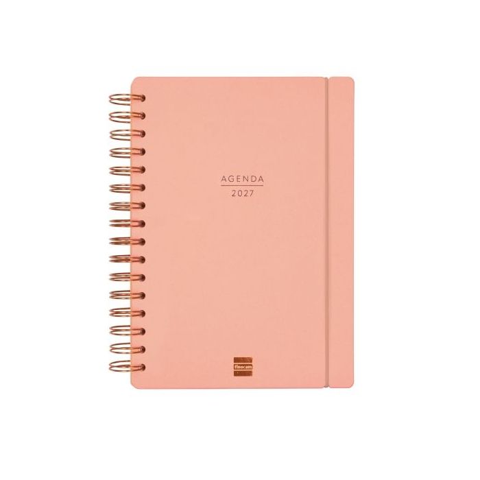 Finocam Haiku Agenda de Espiral - 16 Meses - Semana Vista Horizontal - Formato E10 - 155x212mm - Tapa Dura - Papel de 95g/m2 - C