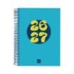 Finocam Cool Agenda Escolar 26/27 en Catalan - 1 Dia por Pagina - Formato 4º - 155x212mm - Tapas de Carton Forrado - Papel de 80