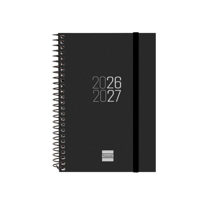 Finocam Espir Agenda Escolar 26/27 - Semana Vista Horizontal - Formato E8 - 120x171mm - Tapas de Polipropileno - Papel de 80g/m2