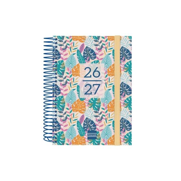 Finocam Secundaria Agenda Escolar 26/27 - 1 Dia por Pagina - Formato 8º - 120x164mm - Tapas de Polipropileno - Papel de 80g/m2 -