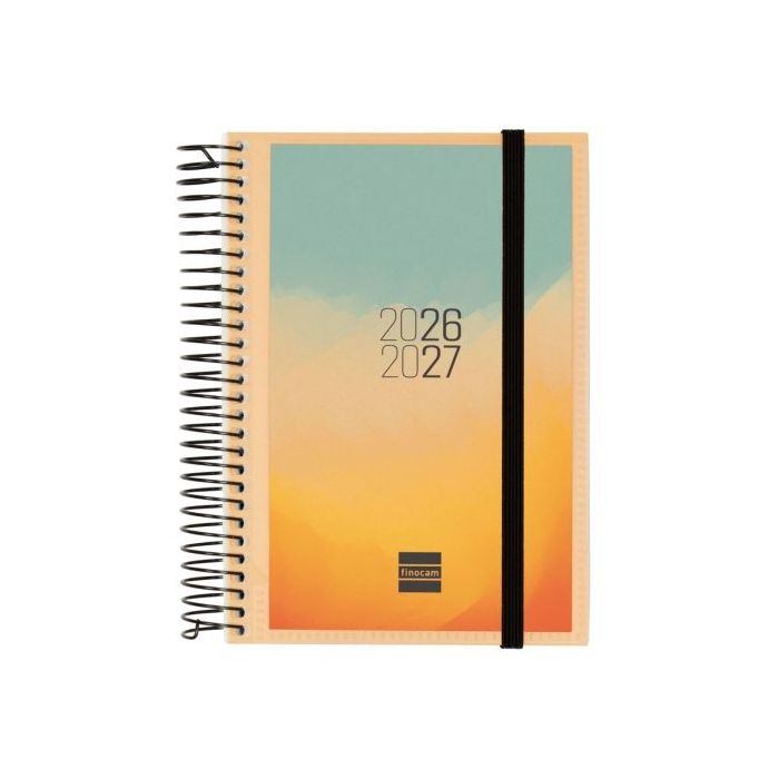 Finocam Espir Agenda Escolar 26/27 en Catalan - 1 Dia por Pagina - Formato E8 - 120x171mm - Tapas de Polipropileno - Papel de 70