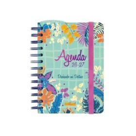 Finocam Talkual Agenda Escolar 26/27 - 1 Dia por Pagina - Formato 8º - 120x169mm - Tapa Dura - Papel de 80g/m2 - Espiral Metalic