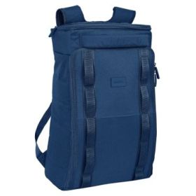 Safta Basic Mochila de Viaje - Doble Cremallera - Bolsillos Laterales - Bolsillo Trasero - Hombreras Acolchadas - Espalda Transp