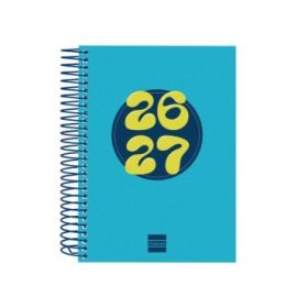 Finocam Cool Agenda Escolar 26/27 - 1 Dia por Pagina - Formato 8º - 120x164mm - Tapas de Carton Forrado - Papel de 80g/m2 - Espi