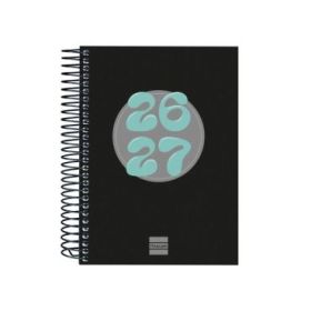 Finocam Cool Agenda Escolar 26/27 en Catalan - 1 Dia por Pagina - Formato 8º - 120x164mm - Tapas de Carton Forrado - Papel de 80