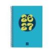 Finocam Cool Agenda Escolar 26/27 - Semana Vista Horizontal - Formato 4º - 155x212mm - Tapas de Carton Forrado - Papel de 80g/m2