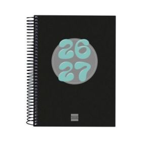 Finocam Cool Agenda Escolar 26/27 en Catalan - 1 Dia por Pagina - Formato 4º - 155x212mm - Tapas de Carton Forrado - Papel de 80