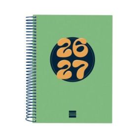 Finocam Cool Agenda Escolar 26/27 en Catalan - 1 Dia por Pagina - Formato 4º - 155x212mm - Tapas de Carton Forrado - Papel de 80