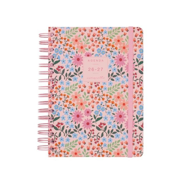 Finocam Moniquilla Agenda Escolar 26/27 - 1 Dia por Pagina - Formato E10 - 155x212mm - Tapa Dura - Papel de 80g/m2 - Espiral Met