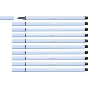 Stabilo Pen 68 Rotulador de Punta de Fibra - Trazo de 1mm aprox. - Tinta con Base de Agua - Color Azul Hielo