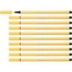 Stabilo Pen 68 Rotulador de Punta de Fibra - Trazo de 1mm aprox. - Tinta con Base de Agua - Color Amarillo Claro