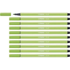 Stabilo Pen 68 Rotulador de Punta de Fibra - Trazo de 1mm aprox. - Tinta con Base de Agua - Color Verde Claro