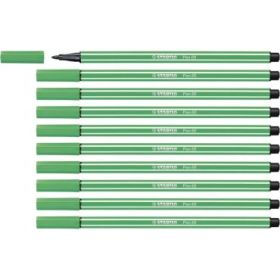 Stabilo Pen 68 Rotulador de Punta de Fibra - Trazo de 1mm aprox. - Tinta con Base de Agua - Color Verde