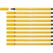 Stabilo Pen 68 Rotulador de Punta de Fibra - Trazo de 1mm aprox. - Tinta con Base de Agua - Color Amarillo