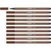 Stabilo Pen 68 Rotulador de Punta de Fibra - Trazo de 1mm aprox. - Tinta con Base de Agua - Color Marron