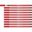 Stabilo Pen 68 Rotulador de Punta de Fibra - Trazo de 1mm aprox. - Tinta con Base de Agua - Color Carmin