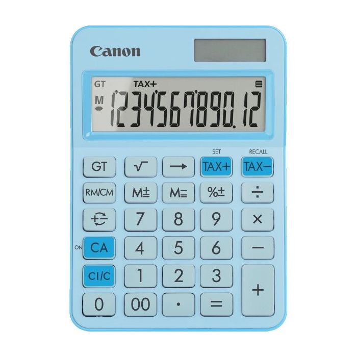 Canon LS-125KB Calculadora de Sobremesa con Pantalla LCD de 12 Digitos - Raiz Cuadrada, Calculo de Constantes, Gran Total, Cambi