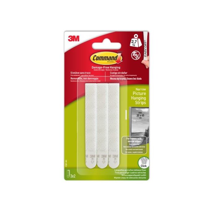 Command Tiras Adhesivas para Colgar Cuadros - Color Blanco