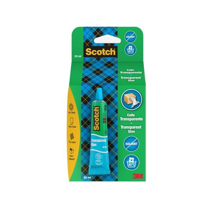 Scotch Tubo de Pegamento Universal 30ml - Uso Domestico - Sin Disolventes - Color Transparente