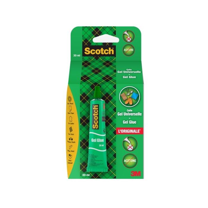 Scotch Tubo de Pegamento en Gel 30ml - Secado Rapido - Aplicacion Sencilla y Efectiva - Transparente