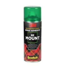 Scotch Remount Adhesivo en Spray 400ml - Union Temporal y Flexible - No Permanente - Color Transparente