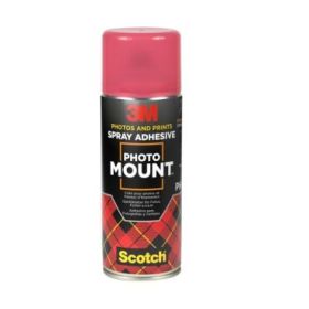 Scotch 3M Photomount Adhesivo en Spray 400ml - Adhesivo de Alta Resistencia - Transparente