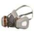 3M Mascarilla de Media Cara - Filtros Reemplazables Incluidos - para Vapores Organicos - Reutilizable - Color Gris