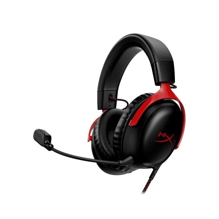 HyperX Cloud III Auriculares Gaming - Controladores de 53 mm - Microfono con Cancelacion de Ruido - Multiplataforma - Color Negr